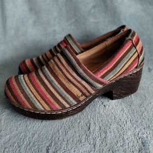 b.o.c. Multicolor Striped Women's Mules Size 9